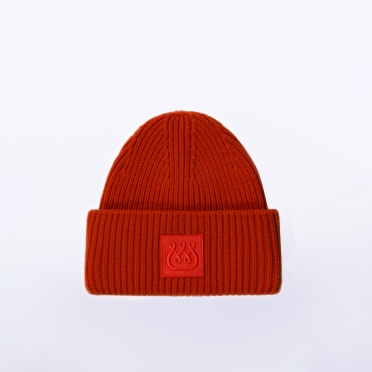 Merino Wool Beanie Orange