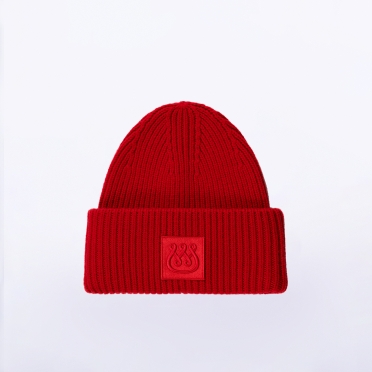 Merino Wool Beanie Red